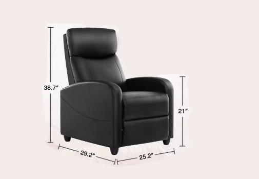 Relaxstoel - Relaxstoelen - Massagestoel - Loungestoel - met Massagefunctie - en Verstelbare Rugleuning - Comfortabele Fauteuil - Moderne Loungebank - Stoffen Bekleding - voor Woonkamer of Thuisbioscoop