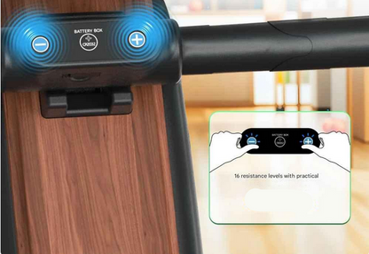 Roeimachine - Magnetische Roeitrainer - Roeiapparaat - Opvouwbare - 16 Niveau Weerstand - Bluetooth Connectie - LCD Display - Elektronische Gripbediening - Max 159kg - Ergonomisch Ontwerp - Thuis Fitnessapparaat