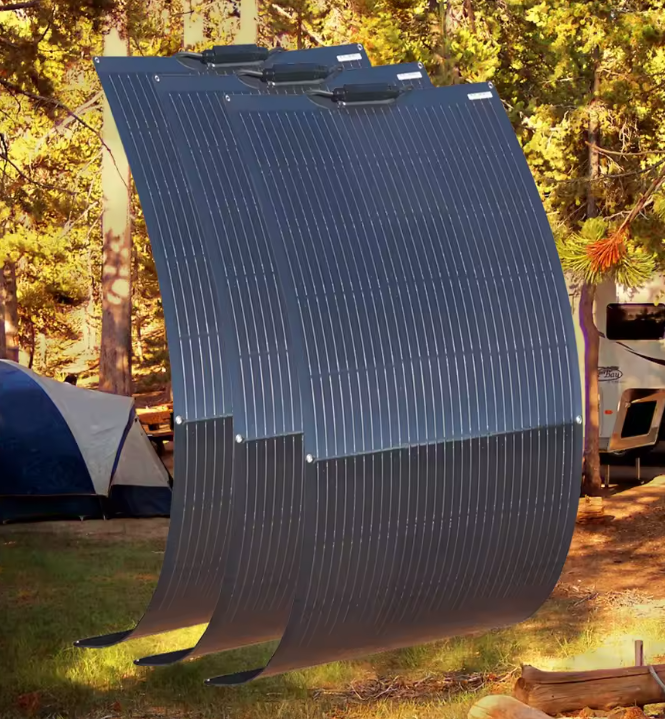 Zonnepaneel - Zonnepanelen - Zonne-energie - 12V Module Fotovoltaïsche Cel Module - Flexibel - Monocrystalline Silicon - 450W - 3 Stuks - Waterdicht - voor Boot - Camper - Caravan - RV - Tuin
