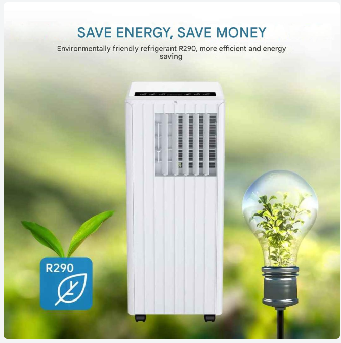 Mobiele Airconditioner – Draagbare Airco – Ventilator – Ontvochtiger – 9000 BTU – 42 Liter Ontvochtiging – Timer Tot 24 Uur
