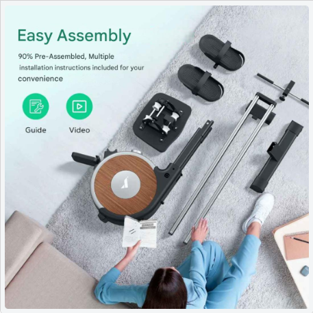 Roeimachine – Roeitrainer – Fitnessapparaat – Roeier – Magnetische Weerstand – 16 Verstelbare Niveaus – Ergonomisch Design - QUORE