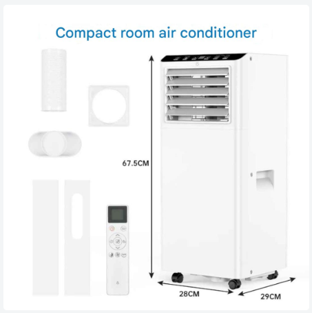 Mobiele Airconditioner – Mobiele Airco – Verkoeler – Ontvochtiger – Ventilator – 9000 BTU – R290 Koelmiddel - QUORE