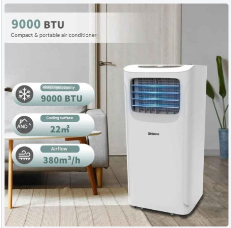 Mobiele Airconditioner – Verkoeler – Ventilator – Ontvochtiger – Draagbaar – 3-In-1 Functie – 24-Uurs Timer