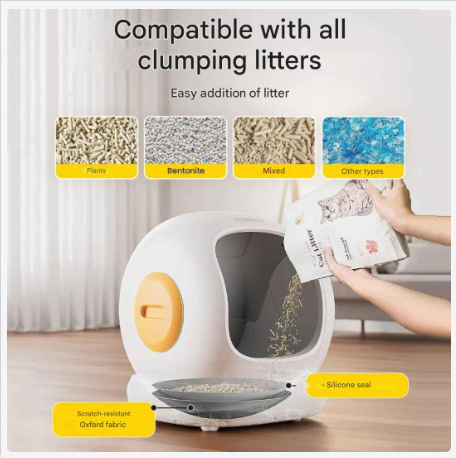 Slimme Zelfreinigende Kattenbak – Automatische Kattenbak – Zelfreinigende Bak – Grote Kattenbak – 75 Liter Inhoud – Dubbel Filtersysteem