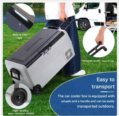 Koelbox – Draagbare Koelbox – Vriesbox – Mobiele Koelbox – 32 Liter – Dual-Zone Temperatuurregeling – 12/24V En 230V Voeding - QUORE