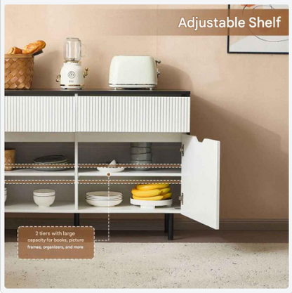 Kast – Opbergruimte – Buffetkast – Tv-meubel – Koffiebalie – 120 Cm Breed – Verstelbare Planken