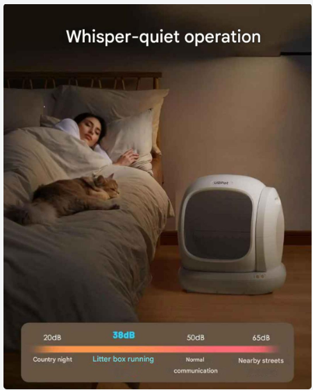 Automatische Kattenbak – Slimme Kattenbak – Zelfreinigende Kattenbak – App-Gestuurde Kattenbak – Ruime Instap – Gezondheidsmonitoring