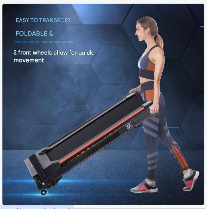 Elektrisch Loopband – Compact Loopband – Inklapbaar Loopband – Loopband Voor Thuis – Snelheid 1-6 Km/u – Veilig Met Noodstop
