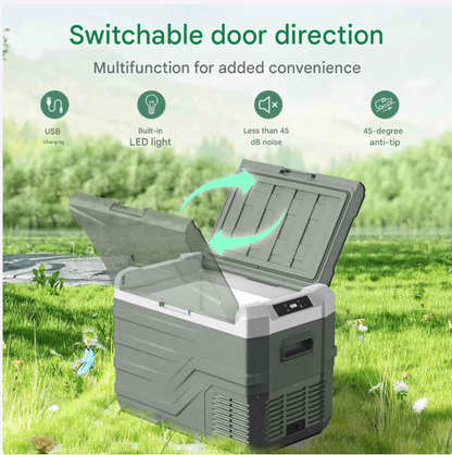 Draagbare Koelbox – Mobiele Koelkast – Camping Koelbox – Auto Koelbox – 25L Inhoud – Koelen Tot 0°C – Vriezen Tot -20°C - QUORE