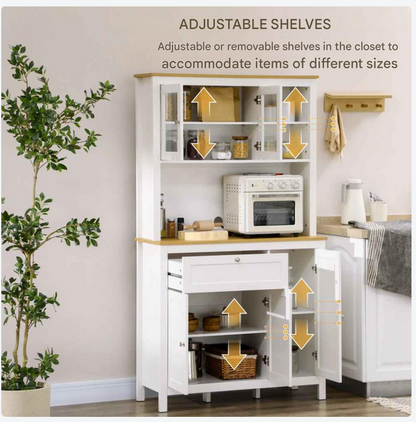 Kast – Opbergkast – Dressoir – Servieskast – Keukenkast – Stevig MDF – Verstelbare Planken