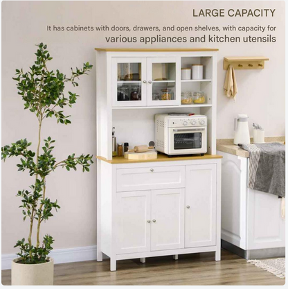 Kast – Opbergkast – Dressoir – Servieskast – Keukenkast – Stevig MDF – Verstelbare Planken