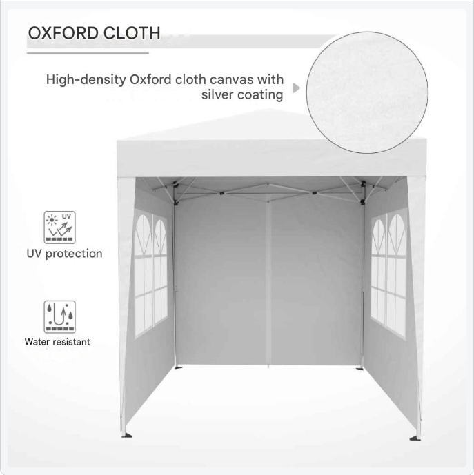 Vouwtent – Opvouwbare Tent – Schaduw Tent – Campingtent – Tuinent – Stalen Frame – Inklapbaar Met Draagtas