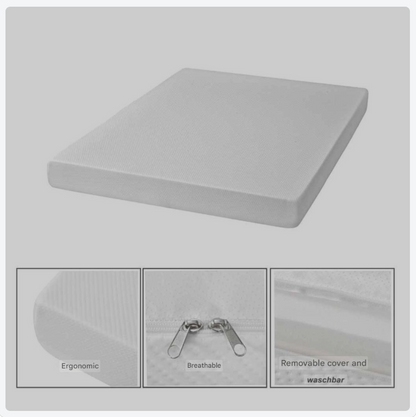 Matras – Schuimmatras – Ergonomisch Matras – Antislip Matras – Wasbare Hoes – Oeko-Tex Gecertificeerd – Maat 90x200 Cm