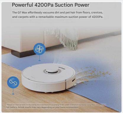 Robotstofzuiger – Dweilrobot – Stofzuigrobot – Automatische Stofzuiger – Schoonmaakrobot – 4200 Pa Zuigkracht – Elektronische Watertank 350 ml