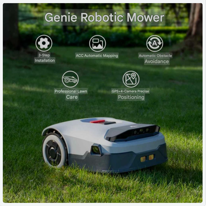 Robotmaaier – Robotic Grasmaaier – Automatisch Grasmaaier – Elektrische Grasmaaier – Slimme Robotmaaier – RTK Navigatie 5 cm Precisie – AI 3D Vision Obstakelherkenning - QUORE