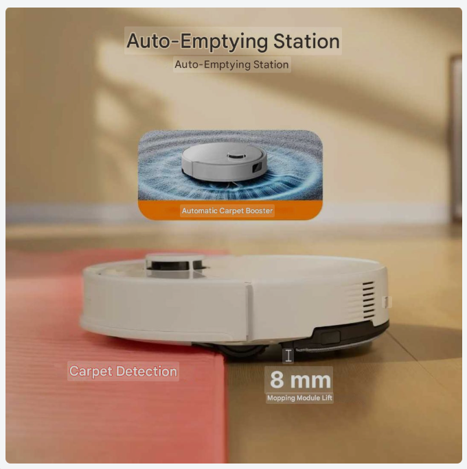 Robotstofzuiger Q10 PF+ – Robotstofzuiger – Dweilrobot – Stofzuiger Robot – Automatische Stofzuiger – LDS Navigatie – 10.000 Pa Zuigkracht