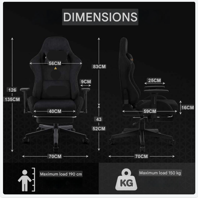 Gamestoel – Gaming Stoel – Bureaustoel – Racing Chair – Game Chair – Verstelbare Rugleuning – Hoogwaardig Kunstsuède - QUORE