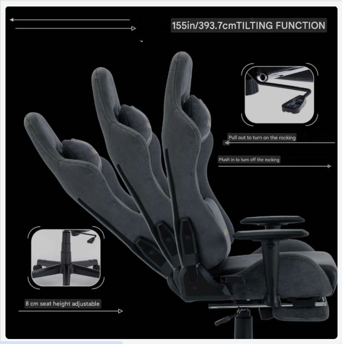 Draaistoel – Lounge Stoel – Bureaustoel – Fauteuil – Zithoek Stoel – Zachte Pluche Bekleding – 360 Graden Draaibaar