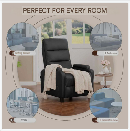 Relaxfauteuil – Verstelbare Fauteuil – Loungestoel – Leunstoel – Relaxstoel – PU-leer – Verstelbare Rugleuning 90°-160°