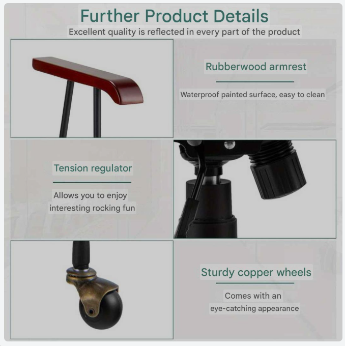 Bureaustoel – Draaifauteuil – Kantoorstoel – Gamestoel – Ergonomische Stoel – Fluwelen Bekleding – Verstelbare Hoogte 89,5-97,5 cm – 360° Draaibaar – Groen