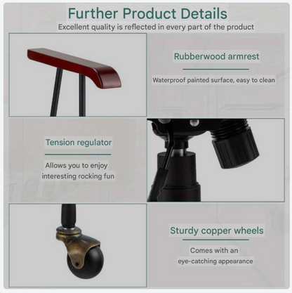Bureaustoel – Draaifauteuil – Kantoorstoel – Gamestoel – Ergonomische Stoel – Fluwelen Bekleding – Verstelbare Hoogte 89,5-97,5 cm – 360° Draaibaar – Groen