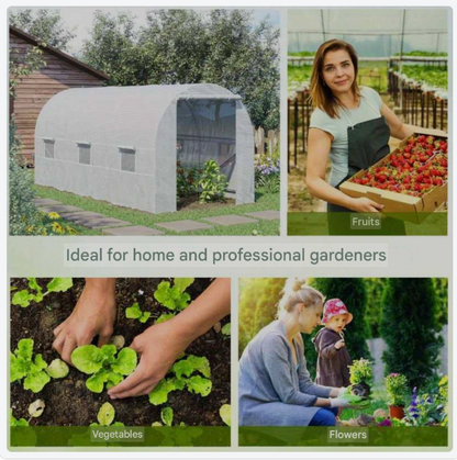 Compact Kas – Tuinkas – Serre – Groeikas – Plantenkas – 2x4 Meter – Stevig Ontwerp – Duurzame PE Afdekking