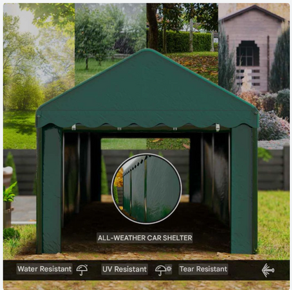 Carport – Overkapping – Garagetent – Autoschuilplaats – Opslagtent – 3x6 Meter – Water- en UV-bestendig PE-doek