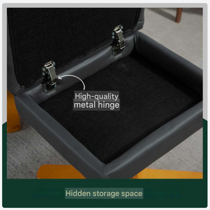 Relaxstoel – Fauteuil – Schommelstoel – Loungestoel – Voetbank – Kunstleer Bekleding – Verstelbare Rugleuning 145° – 360° Draaibaar – Opbergruimte Voetenbank – Ergonomisch Design – Roomwit
