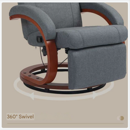 Loungestoel – Opvouwbare Tuinstoel – Strandstoel – Campingstoel – Balkonstoel – Verstelbare Draaibare Rugleuning – Roestvrij Stalen Frame – Ademend Linnen Bekleding – Draagvermogen 140 kg