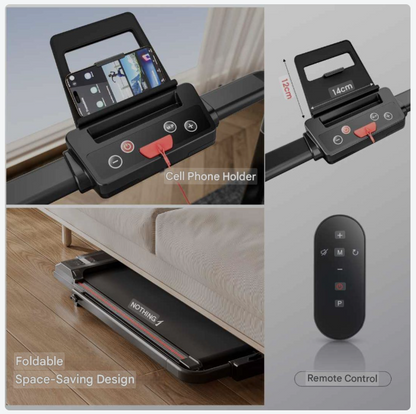 Loopband – Wandelband – Walking Pad – Treadmill – Hometrainer – Inklapbaar – 1-12 km/h Snelheid – Afstandsbediening & LCD Display