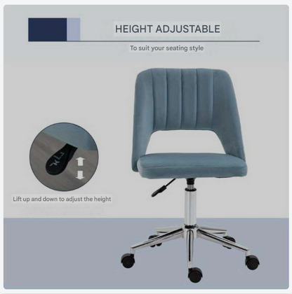 Bureaustoel – Office Chair – Werkstoel – Draaistoel – Bureaustoel Verstelbaar – Ergonomisch Ontwerp – Handmatige Hoogteverstelling