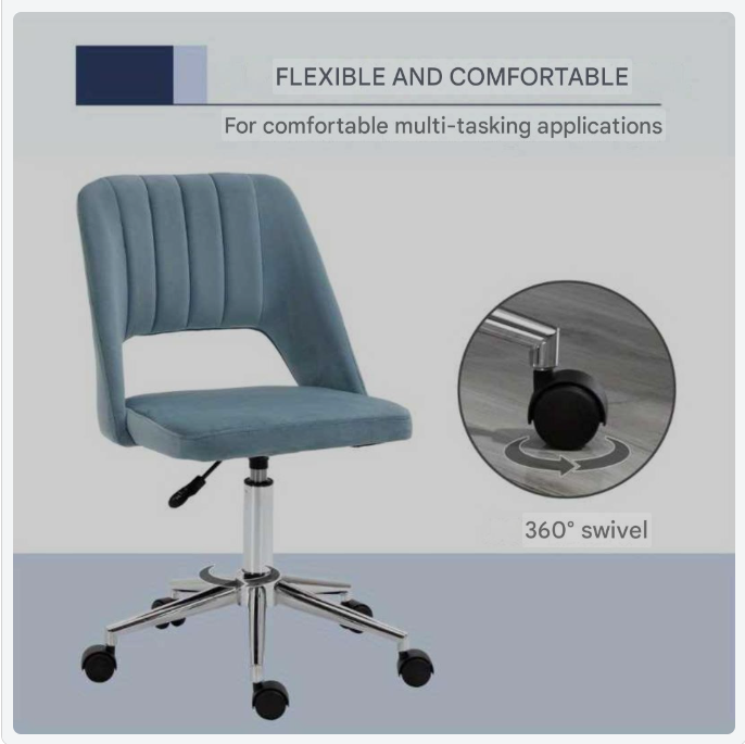 Bureaustoel – Office Chair – Werkstoel – Draaistoel – Bureaustoel Verstelbaar – Ergonomisch Ontwerp – Handmatige Hoogteverstelling
