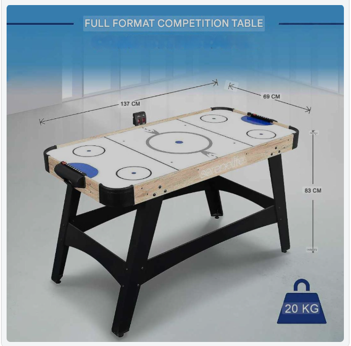 Airhockeytafel – Hockeytafel – Speltafel – Arcade Tafel – Tafelspel – Krachtige Motor – Digitaal LED-Scorebord