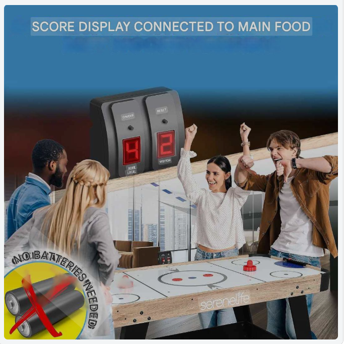 Airhockeytafel – Hockeytafel – Speltafel – Arcade Tafel – Tafelspel – Krachtige Motor – Digitaal LED-Scorebord