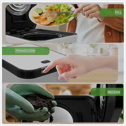 Keukencomposteerder – Compostbak – Compostvat – Afvalverwerker – Bokashi Bak – Automatisch – Compact 3 Liter – Geurfilter