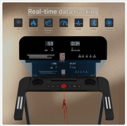 Loopband – Wandelband – Walking Pad – Opvouwbare Loopband – Treadmill – Stil Design – 12 Programma’s & APP Connectiviteit