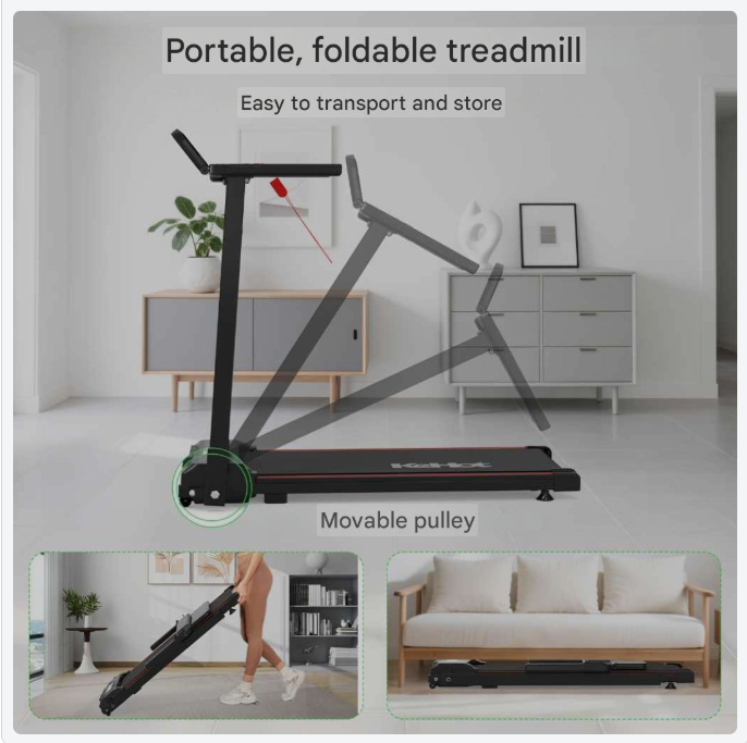 Loopband – Wandelband – Walking Pad – Opvouwbare Loopband – Treadmill – Stil Design – 12 Programma’s & APP Connectiviteit