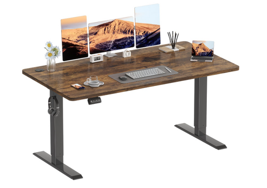 Elektrisch In Hoogte Verstelbaar Bureau – Zit Sta Bureau – Verstelbaar Bureau – Werkplek Bureau – Compact Bureau – Afmeting 140x60 cm – Met Geheugenfunctie