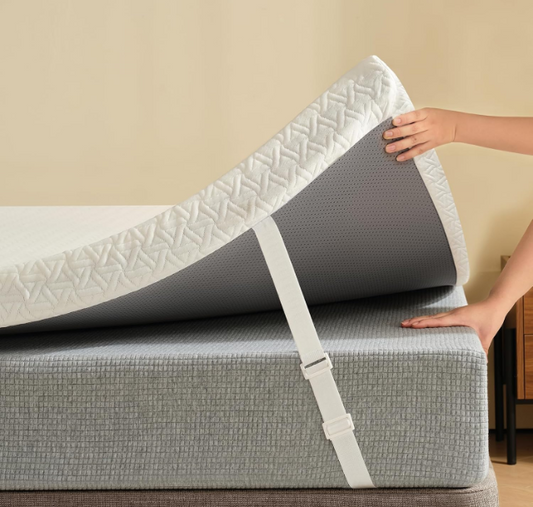 Matras Topper – Slaapmatras Topper – Matrassen Topper – Matrasonderlaag – Boxspring Topper – 90 x 200 cm – 8 cm Dikte – Gel Foam & Memory Foam – Oeko-Tex Gecertificeerd – Afneembare Wasbare Katoenen Hoes