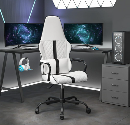 Gamingstoel – Gamestoel – Bureaustoel – Game Chair – Racingstoel – Kunstleer – Verstelbare Zithoogte – 360° Draaibaar
