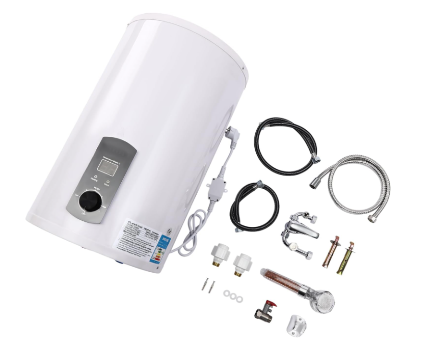 Elektrische Boiler – Warmwaterreservoir – Geiser – Waterverwarmer – Boiler Verticaal – 50 Liter – LED Temperatuurdisplay – Veiligheidsklep