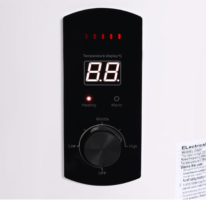Elektrische Boiler – Warmwaterreservoir – Geiser – Waterverwarmer – Boiler Verticaal – 50 Liter – LED Temperatuurdisplay – Veiligheidsklep