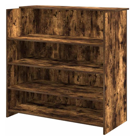Balie – Receptiebalie – Ontvangstbalie – Balie Kantoor – Salonbalie – Hoogwaardige Houten Afwerking – Compacte Afmetingen 100x50x103,5 cm