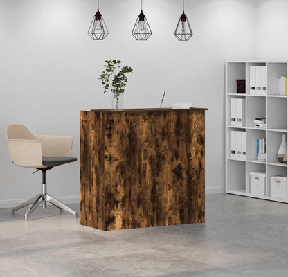 Balie – Receptiebalie – Ontvangstbalie – Balie Kantoor – Salonbalie – Hoogwaardige Houten Afwerking – Compacte Afmetingen 100x50x103,5 cm
