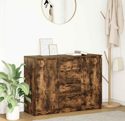 Sideboard – Opbergmeubel – Dressoir – Halmeubel – Buffetkast – Gerookt Eiken – Duurzaam Bewerkt Hout – Compacte Afmetingen 100,5x35x76 cm