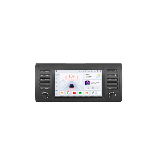CarPlay - Multimedia Car Radio - Car CarPlay Screen - Car Radio - 2 Din - Android 12 - Car Multimedia Player - Navigation - for BMW E39 E53 M5 1995-2003 - Audio Stereo - BT - GPS - Wifi - S2 (8Core 4G 32G)