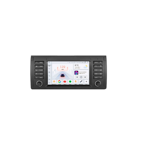 CarPlay - Multimedia Autoradio - Car CarPlay Scherm - Autoradio - 2 Din - Android 12 - Auto Multimedia Speler - Navigatie - voor BMW E39 E53 M5 1995-2003 - Audio Stereo - BT - GPS - Wifi - S3 (8Core 3G 32G)