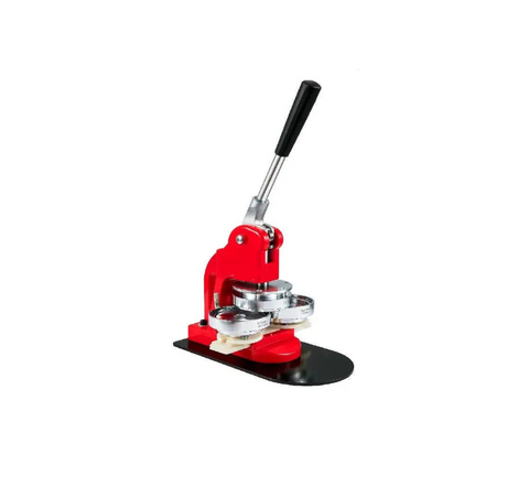 Knoopmachine - met knoopdelen - Ergonomische booghandgreep - Maker voor DIY-knoppen - met 32mm-500 stuks - Rood - QUORE