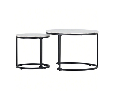 Koffietafel - Table - Coffe table - Living Room Table - Moderne minimalistische stijl - Combinatie salontafelset - Home Leisure Table - Eenvoudige hoge salontafel - Wit