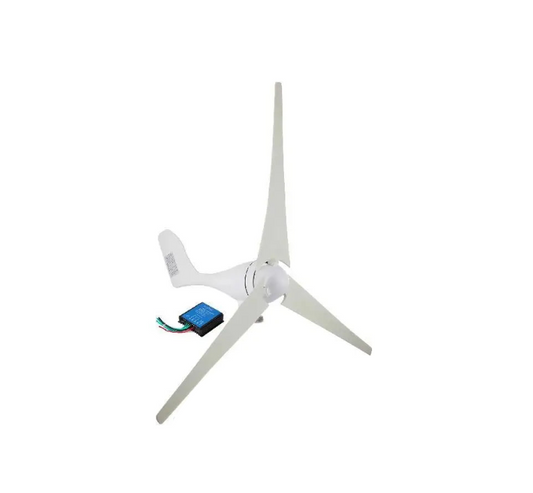 Windturbinegenerator - 400W - 3 Messen - Met Laadregelaar - Windmolen voor Camperjacht - Kleine Windgenerator voor Thuisgebruik Draagbaar - QUORE